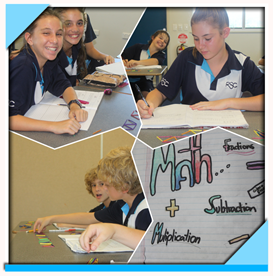 Photo of Mathematics students in class.